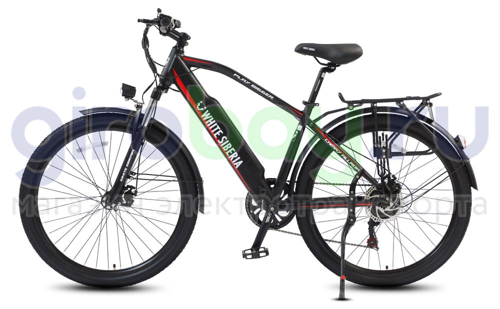 Электровелосипед WHITE SIBERIA CAMRY ALLROAD 500W 36V11A Black Sea (Черный матовый) фото  4 фото №5