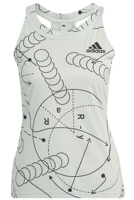 Женский топ теннисный Adidas Club Tennis Graphic Tank Top - зеленый
