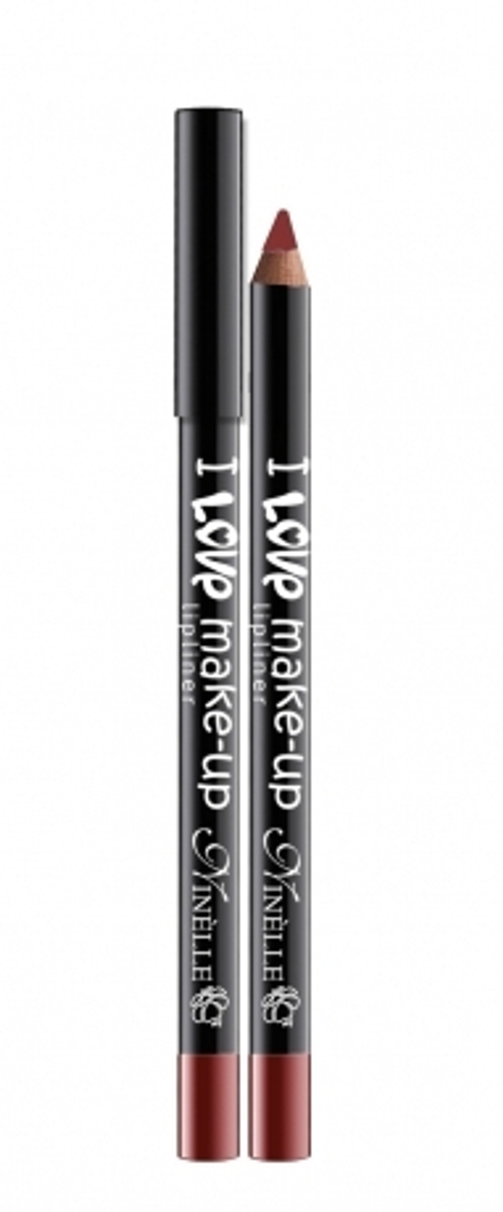 Ninelle Карандаш для губ I Love Make-Up, тон №198, Нежно-бордовый, 1,5 гр