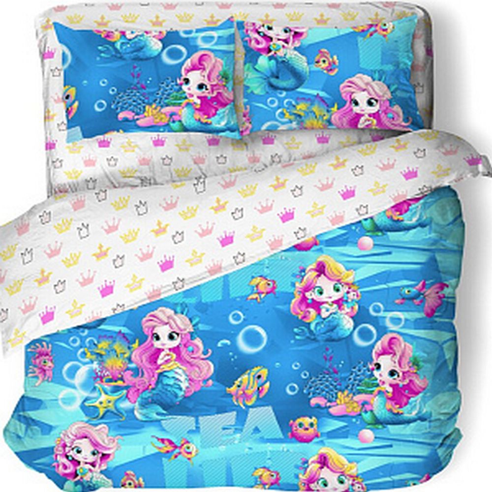 Комплект постельного белья "П37. МОРСКАЯ ПРИНЦЕССА", поплин, 100% хлопок.