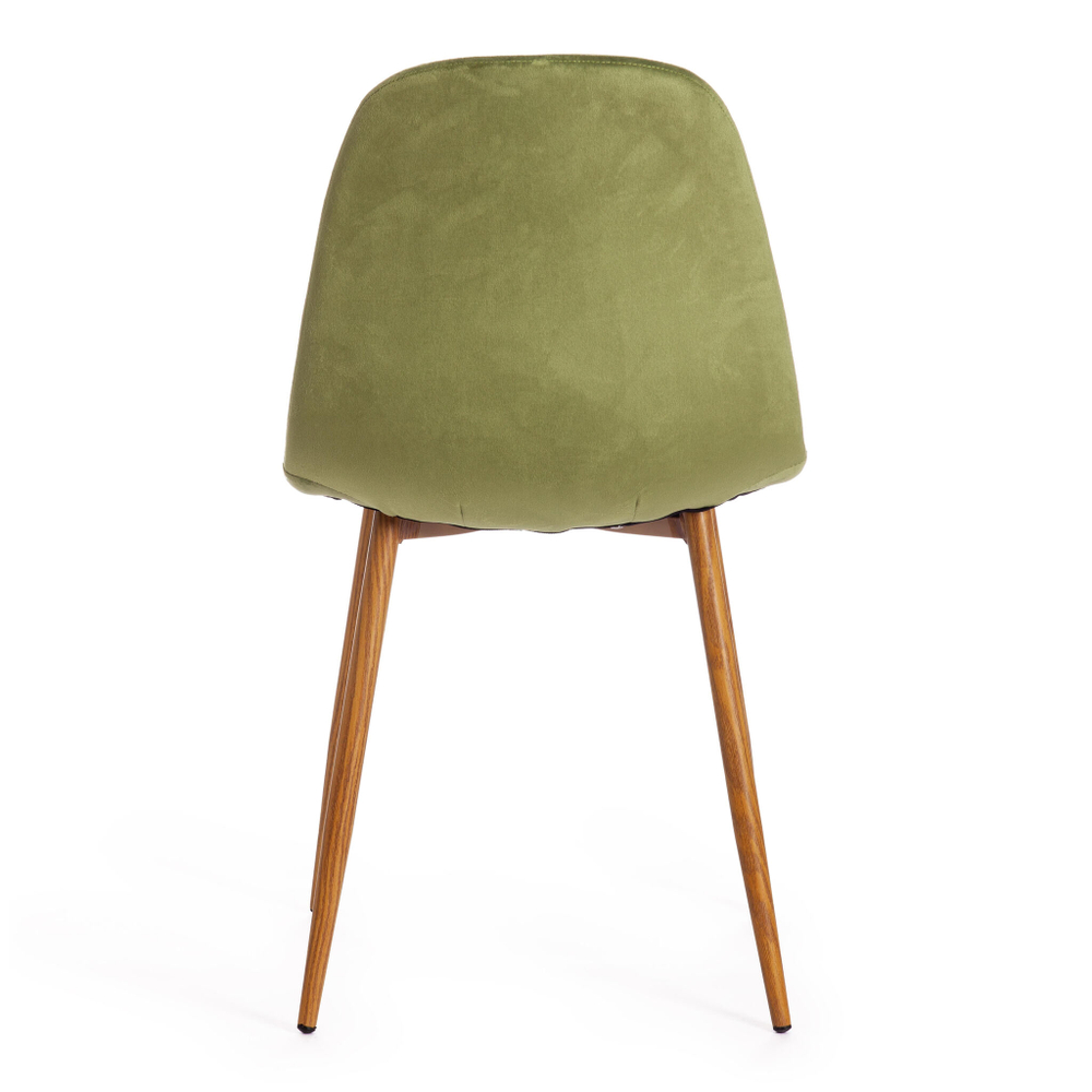 Стул BREEZE (mod. 4724) Велюр/металл , 44 х 53 х 87 см, Green (зеленый) HLR54 / натуральный