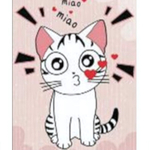 Коврик интерьерный 160cм х 230cм рисунок "КОШЕЧКА" обработанный край, антискользящее покрытие