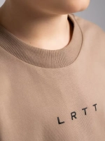 Бежевый лонгслив оверсайз для мальчика