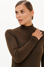 23341 Водолазка женская (темно-коричневый)