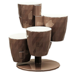 Кашпо "RUBY" Кватро (1л) Цв. Фраппе (КШ-9762)