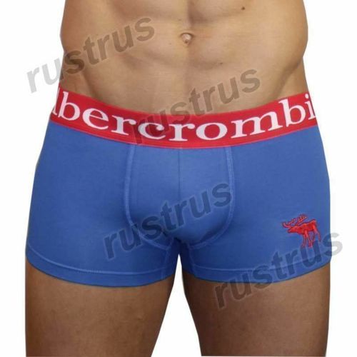 Мужские трусы боксеры синие Abercrombie&amp;Fitch AF0025