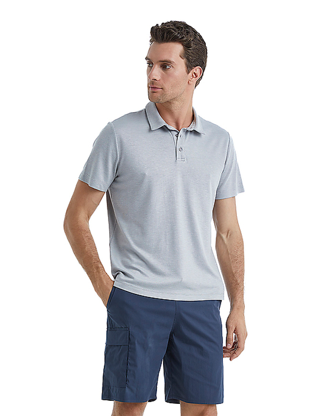 Футболка поло мужская Pasific Ocean Loungewear серый