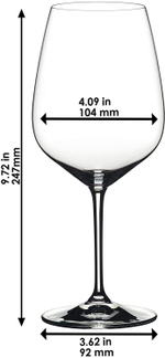 Набор из 4 бокалов для красного вина 800 мл Cabernet Extreme  Riedel