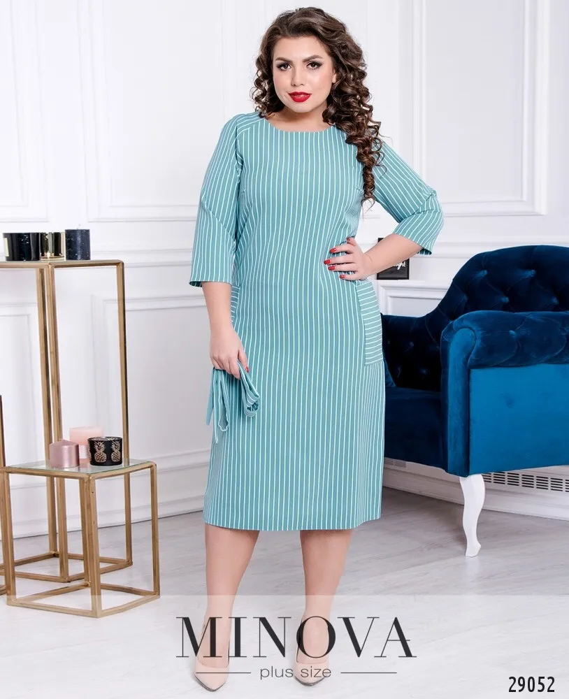 Платье 1126б-бирюзовый Minova