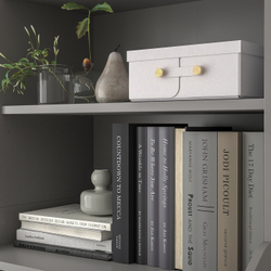 IKEA SPINNROCK  (ИКЕА СПИННРОСК)  -  Коробка с разделителями, белая, 32x25x10 см
