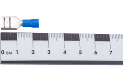 Плоская изолированная клемма REXANT, гнездо 9 мм, 1.5-2.5 кв.мм, 100 шт 08-0434