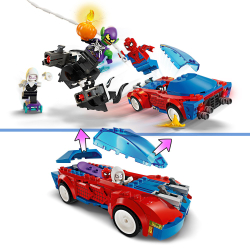 OUTLET LEGO Marvel Super Heroes - Гоночный автомобиль Спайдер-Мэна и Зеленого Гоблина 76279