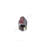 Кран шаровой латунь хром R250D Ду 20 Ру42 ВР рычаг красный Giacomini R250X004