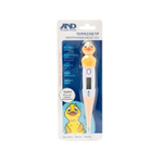 2420603 Термометр электронный A&D DT-624, влагозащитный, гибкий наконечник, память, "Утенок"