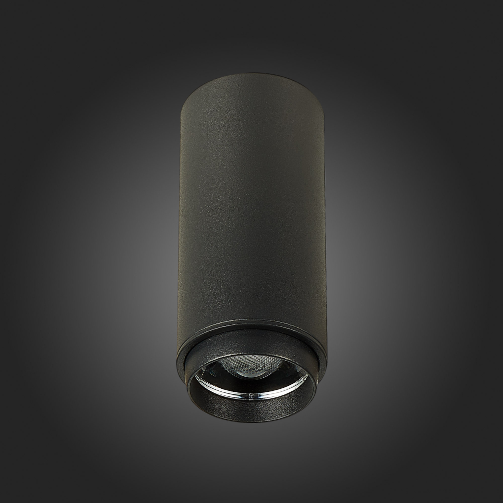 ST600.442.10 Светильник потолочный Zoom Черный LED 1*10W 4000K 1 000Lm Ra&gt;80 15-60° IP20 D59xH130 17 Накладные светильники