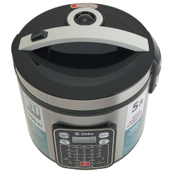 Мультиварка DELTA DL-6528 черная + книга рецептов