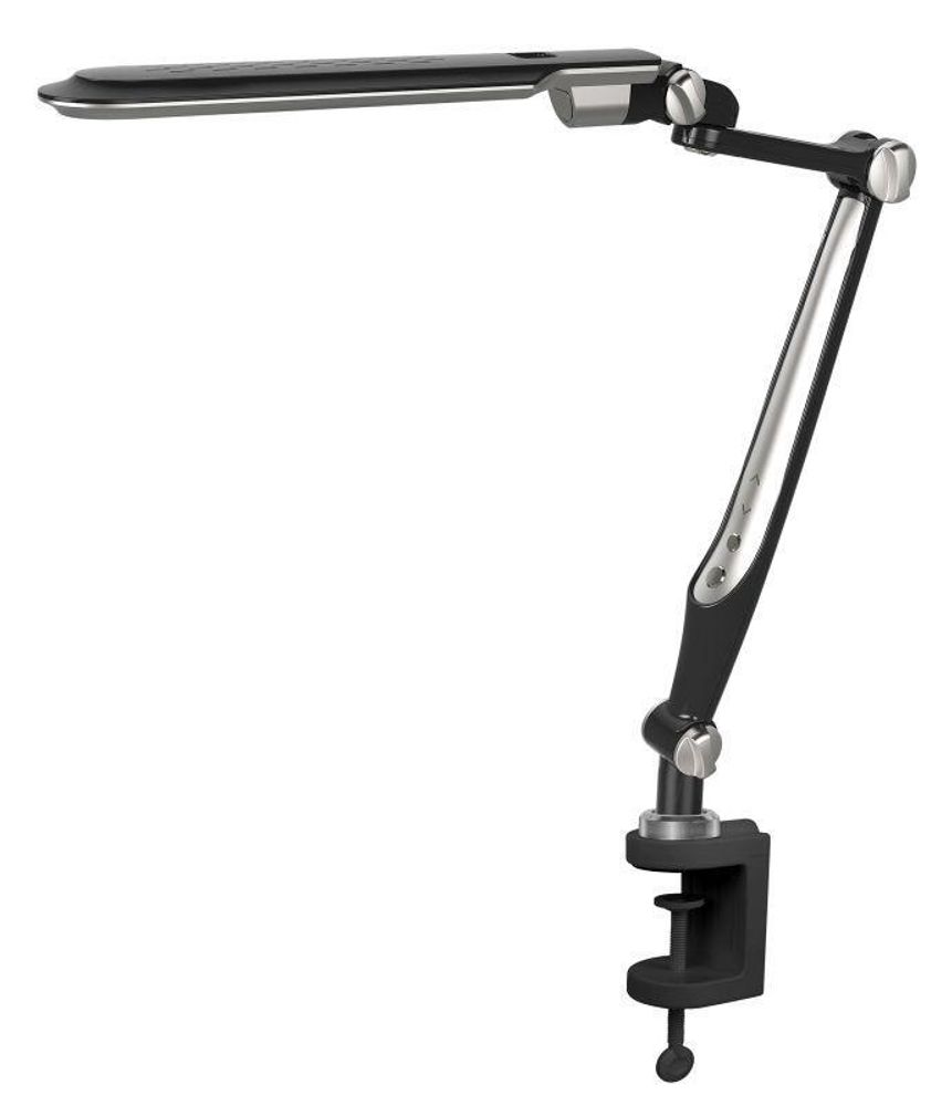 Светильник настольный KD-830 C02 LED 10Вт 230В на струбцине 600лм сенс. рег. яркости цветов. темп. черн. Camelion 14015 Светильник настольный KD-830 C02 LED 10Вт 230В на струбцине 600лм сенс. рег. яркости цветов. темп. черн. Camelion 14015