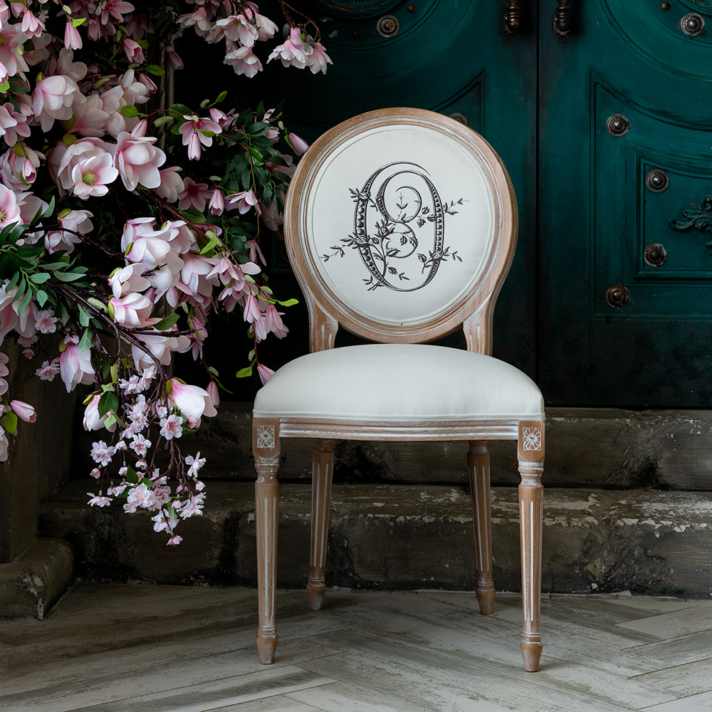 Стул Объект мечты Монограмма буквы O