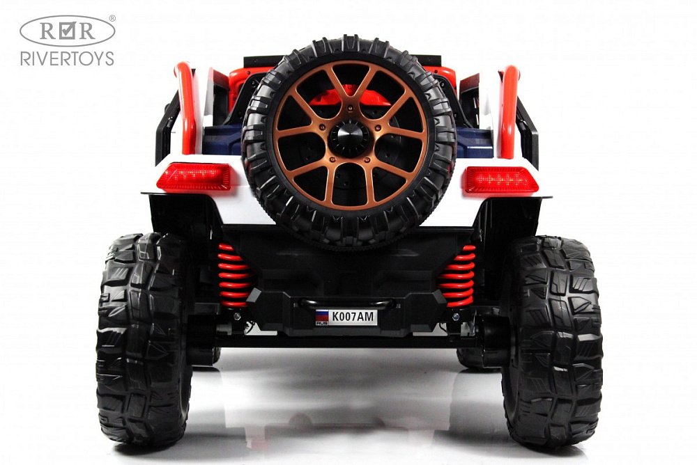 Детский электромобиль RiverToys K007AM белый