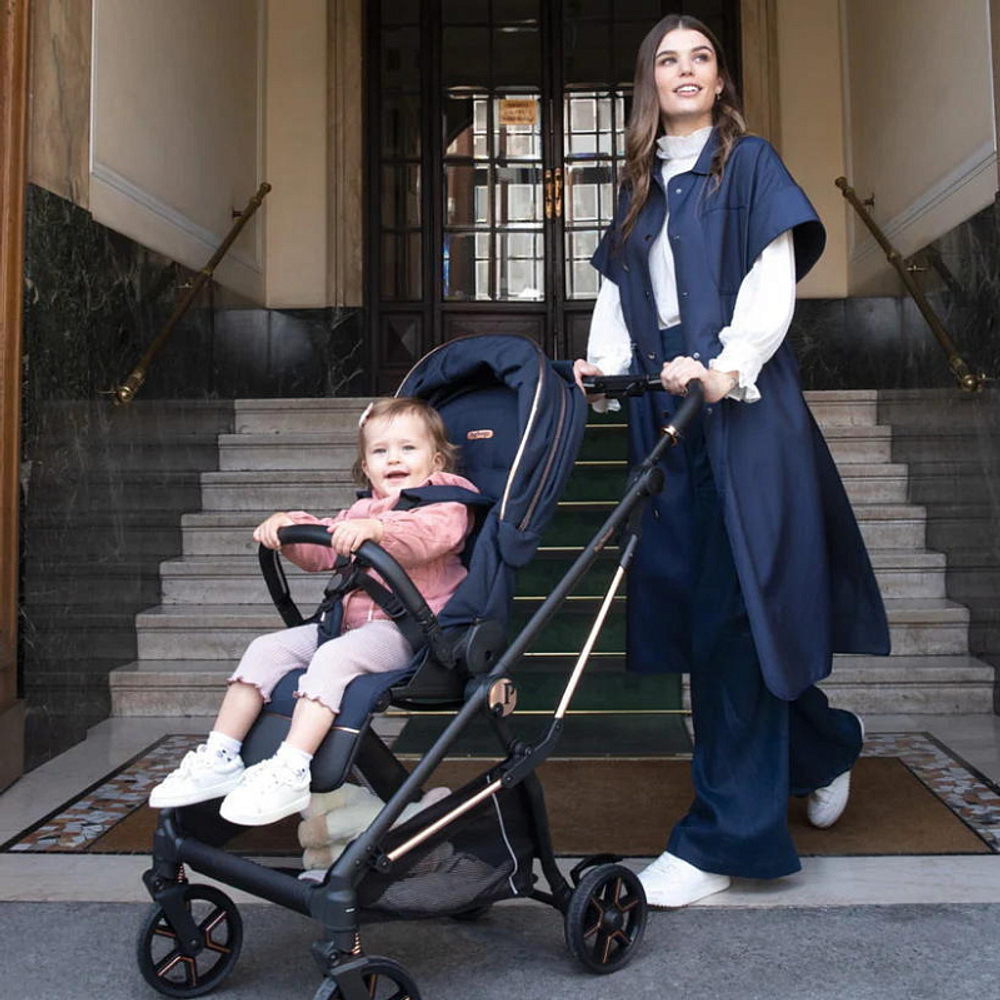 Коляска 3 в 1 Peg Perego Vivace New Culla Flex Lounge Blue Shine