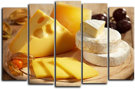 Модульная картина "Сырная тарелка"