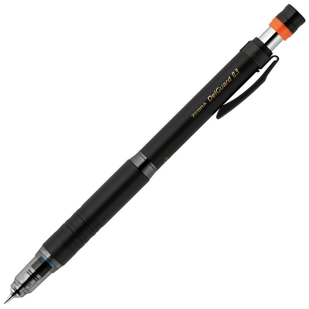Механический карандаш 0,3 мм Zebra DelGuard Lx (черный)