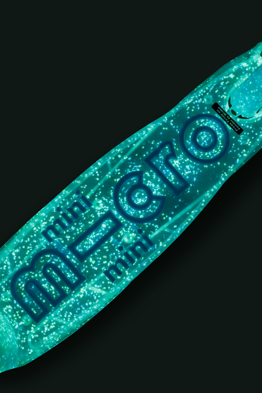 Самокат Mini Micro Deluxe Orion LED складной, голубой