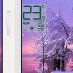 Цифровой оконный термометр RST на липучке, белый (RST01291)