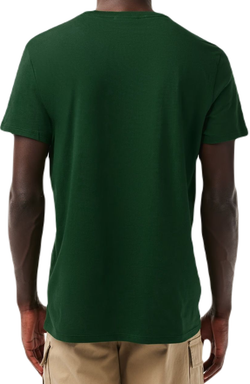 Мужская теннисная футболка Lacoste Men's Crew Neck Pima Cotton Jersey T-shirt - green