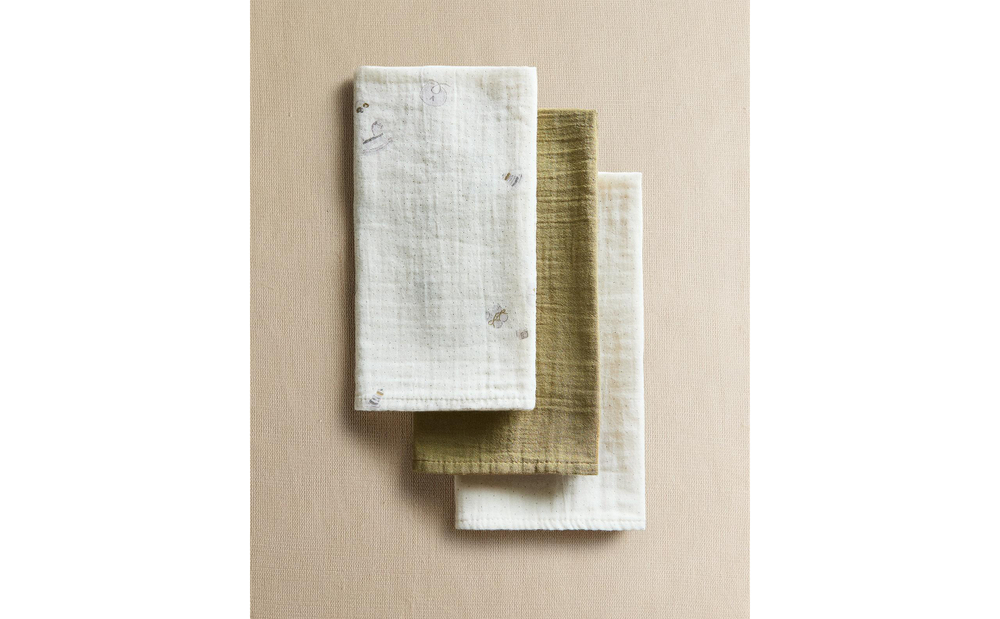 Zara Home Муслиновые салфетки из хлопка, экрю, 55x55 см (3 шт.) · 4601/767