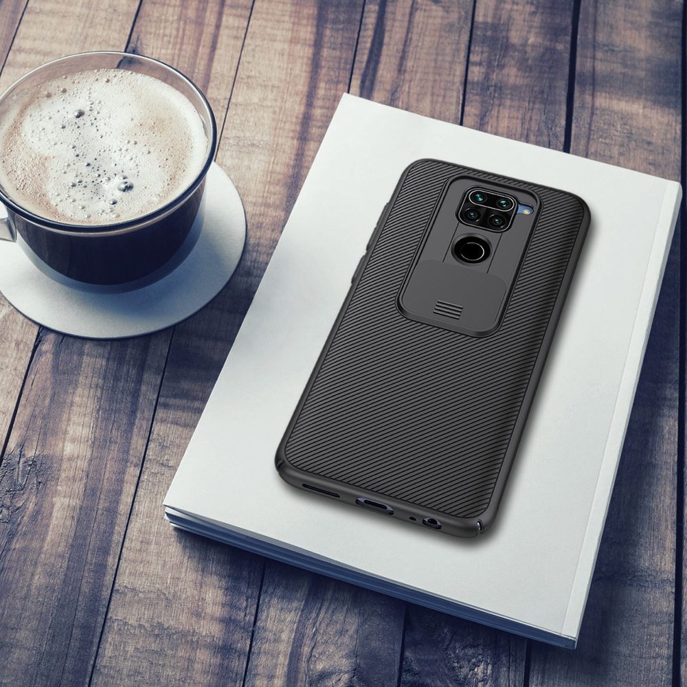 Чехол для Xiaomi Redmi Note 9 от Nillkin серии CamShield Case с защитной крышкой для камеры