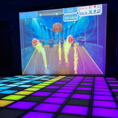 Интерактивный светодиодный пол с проектором «Арена Pixel Battle Plus» 187 шт