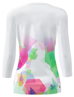 Женская теннисная футболка   Bidi Badu Kaleido V-Neck