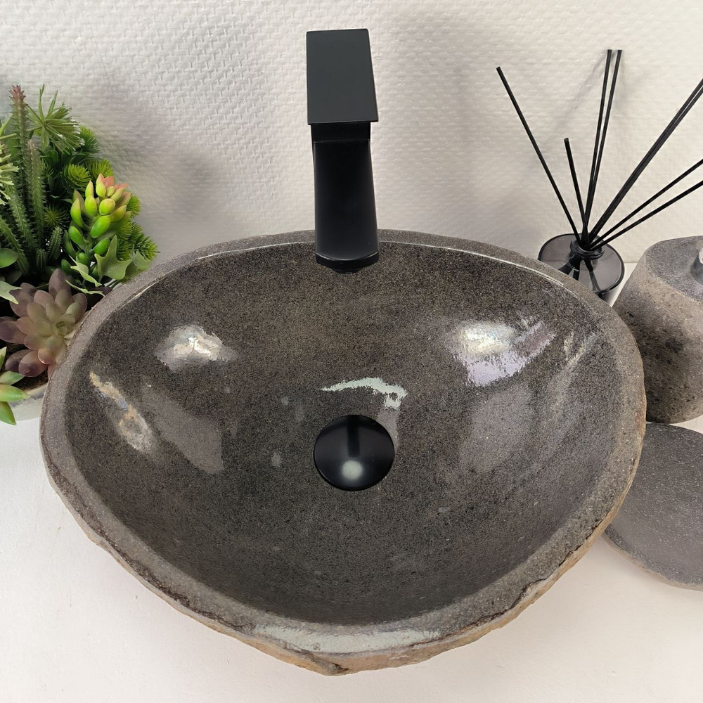 Раковина из речного камня RS-65009 41*33*15 0855