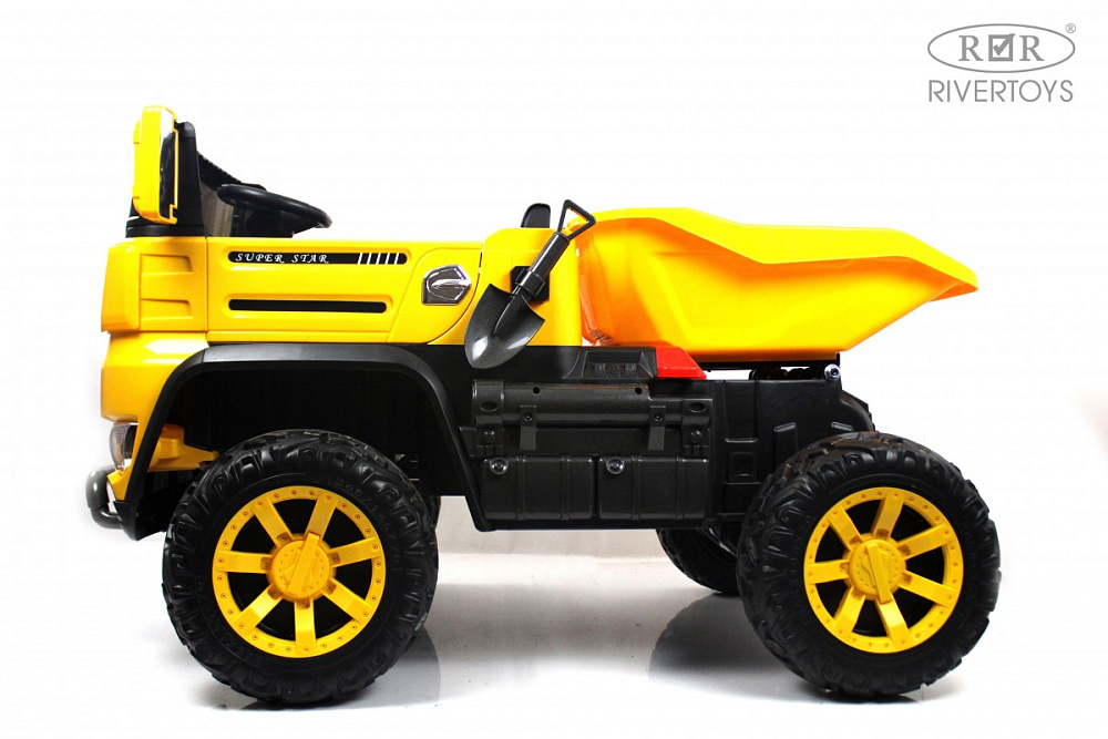 Детский электромобиль RiverToys K777AM желтый