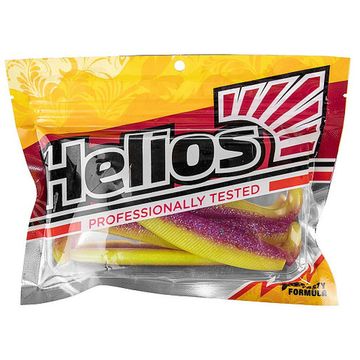 Виброхвост Trofey 5.5'/14см Fio & Acid lemon 4шт. (HS-25-027) Helios