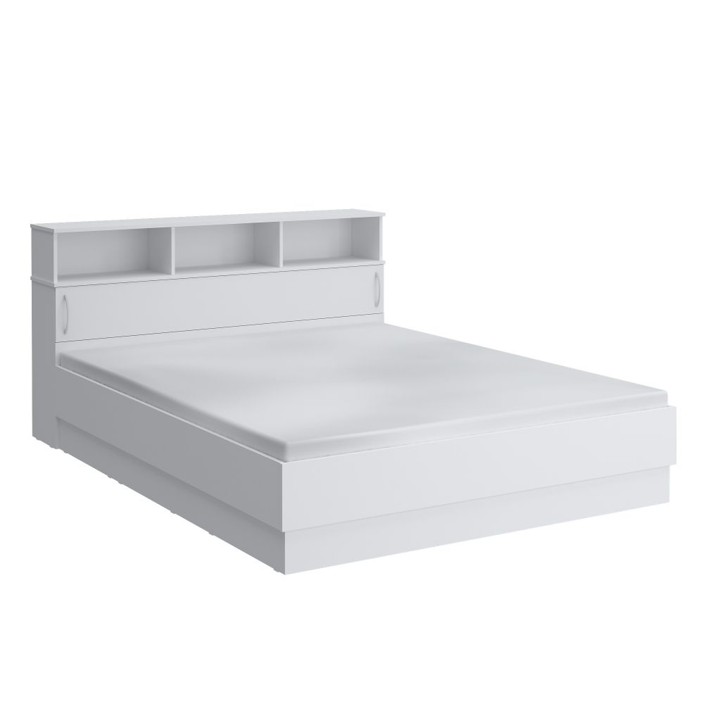 Кровать 1400 ПМ Париж (белый), МФ 1+1