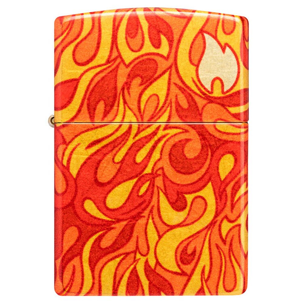 Зажигалка Zippo Fire с покрытием 540 Tumbled Brass (48981)