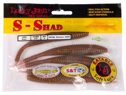 Черви съедобные LJ Pro Series S-SHAD 5.2in (13.20)/S14 5шт.