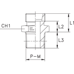 Штуцер FC DS25 NPT 1" (корпус)