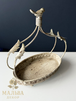 Поднос декоративный "Птичка" большой 28,5x16xH31 см CAMPO Home & Garden