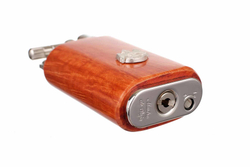 Зажигалка трубочная Mastro de Paja, серебро и бриар