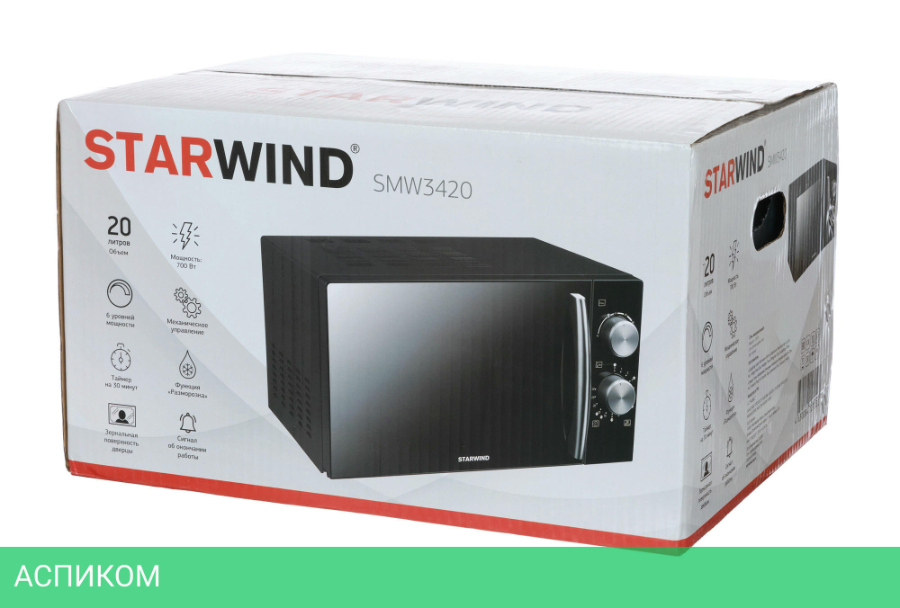 Микроволновая печь StarWind SMW3420 черный