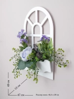 Настенная композиция "Окно с цветами"