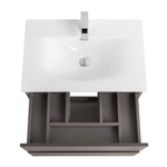 Тумба с раковиной подвесная BelBagno KRAFT-700-2C-SO-GSO Темно-Серый матовый, раковина белая BB-8099-70