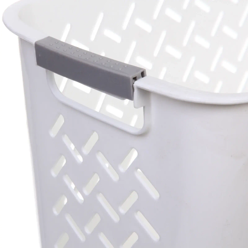 Корзина - органайзер универсальная для хранения с ручками «ДОМания «, цвет белый, 40*20*20см (лейбл)