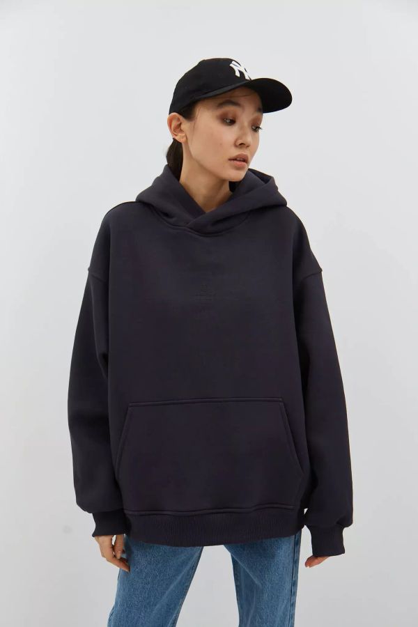 Худи Base Minimal Темно-серый - фото 7