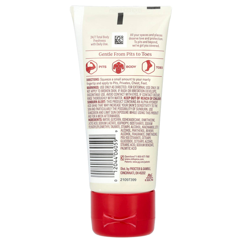 Old Spice, Total Body, крем-дезодорант, без алюминия, Fiji, 85 г (3 унции)