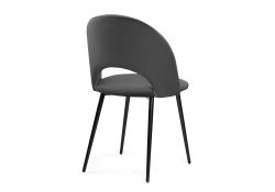 Стул на металлокаркасе Ирре графитовый / черный глянец