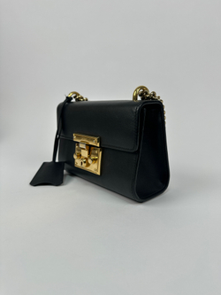 Сумка Gucci Black Leather Small Padlock